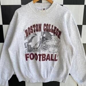 Retro 90S Boston College Football Crewneck Sweatshirt